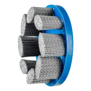 PFERD COMPOSITE FLEX Tellerbürste DBU Ø 150×22,2 mm Bohrung SiC-Filament-Ø 1,10mm Korn 120 stationär