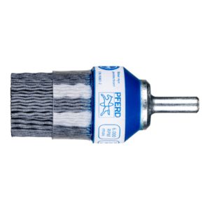 PFERD COMPOSITE Pinselbürste PBUPR Ø 28 mm Schaft-Ø 6 mm SiC-Filament-Ø 1,00mm Korn 120 stationär