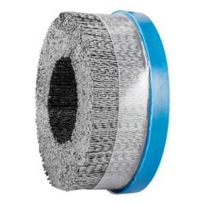 PFERD COMPOSITE Tellerbürste DBUR Ø 125×22,2 mm Bohrung Keramik-Filament-Ø 1,10mm Korn 120 stationär