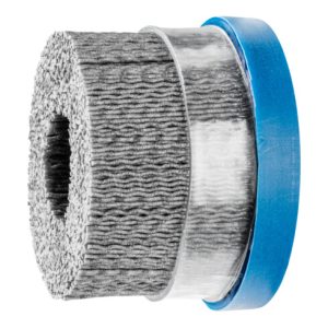PFERD COMPOSITE Tellerbürste DBUR Ø 76×22,2 mm Bohrung SiC-Filament-Ø 1,10mm Korn 80 stationär