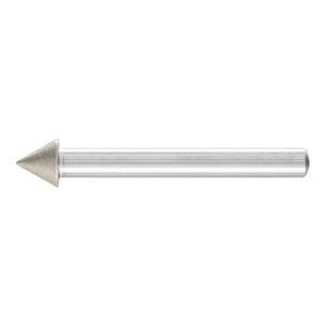 PFERD Diamant-Schleifstift Spitzkegel Ø10×60° SchaftØ6 mm D64 (fein) zum Anfasen/Entgraten/Senken