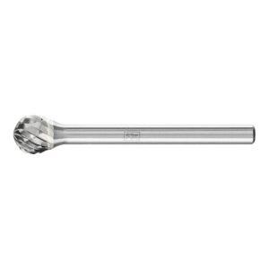 PFERD Hartmetall Frässtift Kugel KUD Ø 06×05 mm Schaft-Ø 3 mm Z3P universal mittel kreuzverzahnt