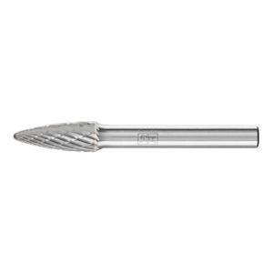 PFERD Hartmetall Frässtift Rundbogen RBF Ø 08x20mm Schaft-Ø 6 mm Z3P universal mittel kreuzverzahnt