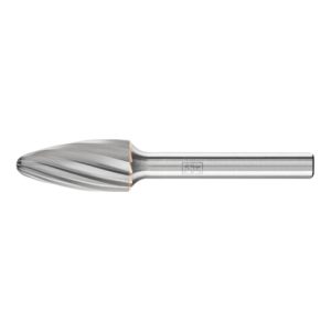PFERD Hartmetall Frässtift Rundbogen RBF Ø 12×25 mm Schaft-Ø 6 mm Z1 universal grob