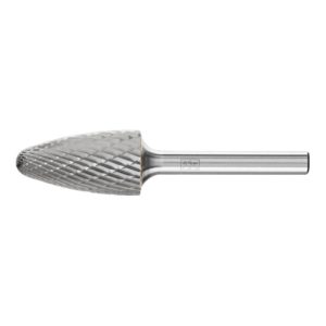 PFERD Hartmetall Frässtift Rundbogen RBF Ø 16x30mm Schaft-Ø 6 mm Z3P universal mittel kreuzverzahnt