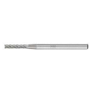 PFERD Hartmetall Frässtift Zylinder ZYAS stirnverzahnt Ø 02x10mm Schaft-Ø 3mm Z3P universal mittel kreuzverzahnt