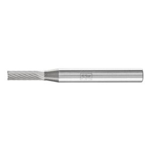 PFERD Hartmetall Frässtift Zylinder ZYAS stirnverzahnt Ø 04×13 mm Schaft-Ø 6 mm Z5 universal fein