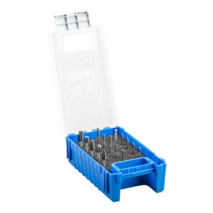 PFERD Hartmetall Kleinfrässtift Set 15-tlg. Zahnung 5 Ø 6/4/3/2mm Schaft-Ø 3mm universal fein