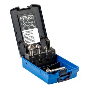 PFERD HSS-Kegelsenker-Set UGT 5-tlg. DIN 335 C 90° mit Ungleichteilung