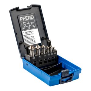 PFERD HSS-Kegelsenker-Set UGT 6-tlg. DIN 335 C 90° mit Ungleichteilung