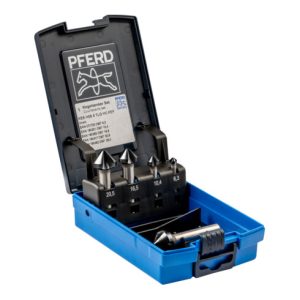 PFERD HSS-Kegelsenker-Sets 5-tlg. DIN 335 C 90° mit HICOAT-Beschichtung HC-FEP