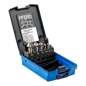 PFERD HSSE-Kegelsenker-Set UGT 6-tlg. DIN 335 C 90° Ausführung Co5 mit Ungleichteilung