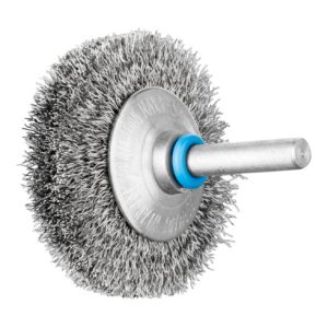 PFERD INOX-TOTAL Kegelbürste ungezopft KBUIT Ø50x10mm Schaft-Ø6 mm Edelstahl-Draht-Ø0,20