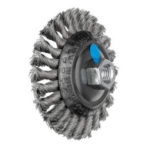 PFERD Kegelbürste gezopft KBG Ø 100×13 mm M14 Edelstahl-Draht-Ø 0,50mm Winkelschleifer