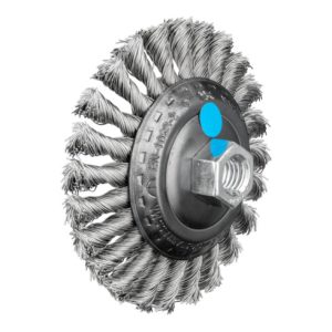 PFERD Kegelbürste gezopft KBG Ø 115×15 mm M14 Edelstahl-Draht-Ø 0,50mm Winkelschleifer (1)