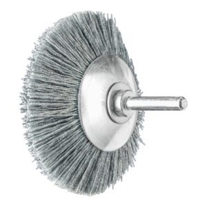 PFERD Kegelbürste ungezopft KBU Ø 80x10mm Schaft-Ø 6 mm SiC-Filament-Ø 0,55 mm Korn 120