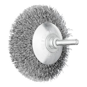 PFERD Kegelbürste ungezopft KBU Ø80x10mm Schaft-Ø6 mm Stahl-Draht-Ø0,30