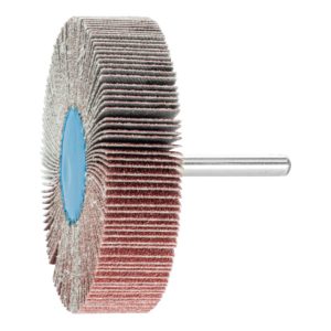 PFERD Korund Fächerschleifer F Ø 80x20mm Schaft-Ø 6 mm A80 für Feinschliff und Finish