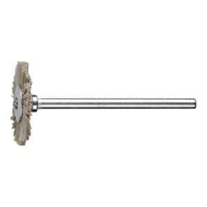 PFERD Miniatur- Rundbürste RBU Ø22×2 mm Schaft-Ø3 mm DIAMANT-Filament-Ø0,40 Korn 400