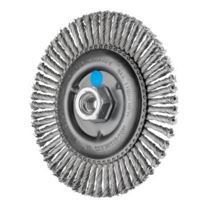 PFERD PIPELINE Bürste gezopft RBG Ø 150×6 mm M14 Edelstahl-Draht-Ø 0,50mm Winkelschleifer
