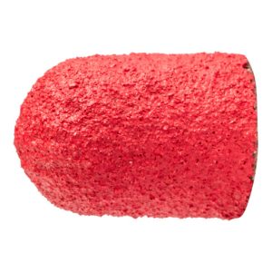 PFERD POLICAP Schleifkappe PC Walzenrundform Keramikkorn Ø 10×15 mm CO-COOL120 für Edelstahl