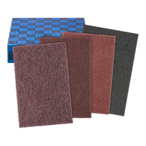 PFERD POLINOX Vlies-Handpads-Set PVSK 4-tlg. 154×224 mm A100,A 180,A 280,SIC 400 für Finish