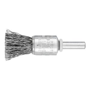 PFERD POS Pinselbürste ungezopft PBU Ø15 mm Schaft-Ø6 mm Stahl-Draht-Ø0,35