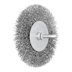 PFERD POS Rundbürste ungezopft RBU Ø100x10mm Schaft-Ø6 mm Stahl-Draht-Ø0,30