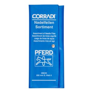 PFERD Präzisions-Nadelfeilen-Set 12-tlg. in Rolltasche 200mm Schweizer Hieb 0, grob