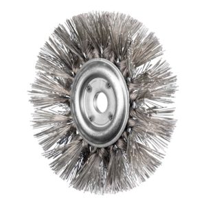 PFERD Rundbürste gezopft RBG Ø190x30x22,2 mm Bohrung Edelstahl-Diamant-Draht Korn 400 stationär