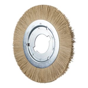 PFERD Rundbürste schmal ungezopft RBU Ø 200x12x50,8 mm Bohrung DIAMANT-Filament-Ø 0,35 mm Korn 600