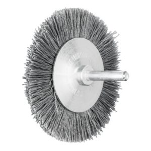 PFERD Rundbürste ungezopft RBU Ø 80×8 mm Schaft-Ø 6 mm SiC-Filament-Ø 0,55 mm Korn 120