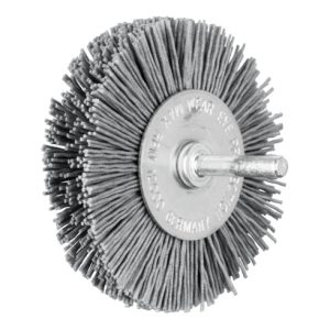 PFERD Rundbürste ungezopft RBU Ø80×15 mm Schaft-Ø6 mm SiC-Filament-Ø0,90 Korn 180