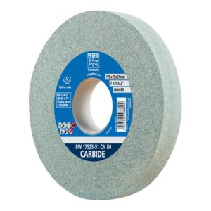 PFERD Schleifbockscheibe Ø 175×25 mm Bohrung-Ø 51 mm SiC80 für harte Materialien z.B. Hartmetall