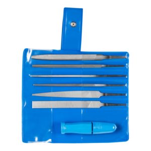 PFERD Schlüsselfeilen-Set mit Schnellspannheft 7-tlg. 100mm Hieb 2 für filigrane Feilarbeiten