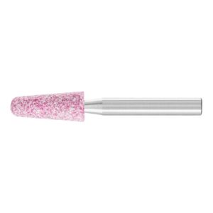 PFERD STEEL Schleifstift Kegel Ø 10×25 mm Schaft-Ø 6 mm A46 für Stahl- und Stahlguss