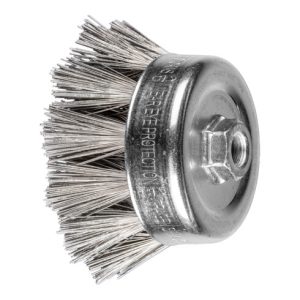PFERD Topfbürste gezopft TBG Ø 100mm M14 Edelstahl-Diamant-Draht-Ø 0,50mm Korn 270