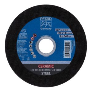 PFERD Trennscheibe EHT 125×1,0x22,23 mm gerade CERAMIC Speziallinie SGP STEEL für Stahl