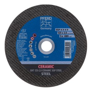 PFERD Trennscheibe EHT 125×2,0x22,23 mm gerade CERAMIC Speziallinie SGP STEEL für Stahl