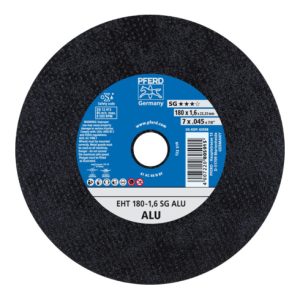 PFERD Trennscheibe EHT 180×1,6×22,23 mm gerade Leistungslinie SG ALU für Alu