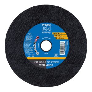 PFERD Trennscheibe EHT 180×2,5×22,23 mm gerade Universallinie PSF STEELOX für Stahl/Edelstahl