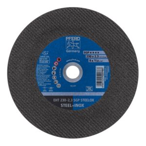 PFERD Trennscheibe EHT 230×2,3×22,23 mm gerade Speziallinie SGP STEELOX für Stahl/Edelstahl