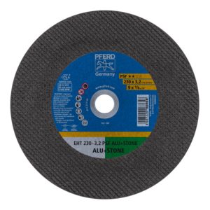 PFERD Trennscheibe EHT 230×3,2×22,23 mm gerade Uni.-Linie PSF ALU+STONE für Alu/NE-Met./Stein (5)