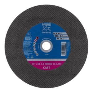PFERD Trennscheibe EHT 230×3,2×22,23 mm gerade ZIRKON Leistungslinie SG CAST für Guss