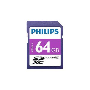 Philips FM64SD55B – Flash-Speicherkarte – 64 GB – Class 10 – SDXC