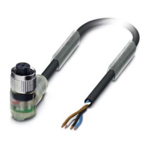 Phoenix Contact Sensor-Aktor-Kabel M12 gew., 4p., 5m SAC4P5,0PVC/M12FR-3L