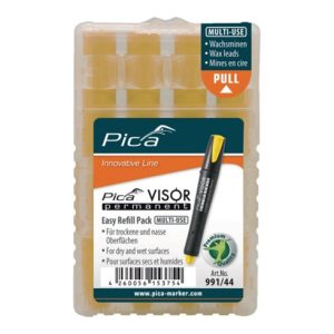 Pica Minenset 4 tlg. gelb wasserfeste Signierkreide Visor perman. Minen 991/44 Pica Minenset 4 tlg. gelb wasserfeste Signierkreide Visor perman. Minen 991/44