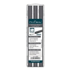 Pica Minenset f.Zimmermannsbleistift 12 teilig graphit BIG Dry 6030 Pica Minenset f.Zimmermannsbleistift 12 teilig graphit BIG Dry 6030
