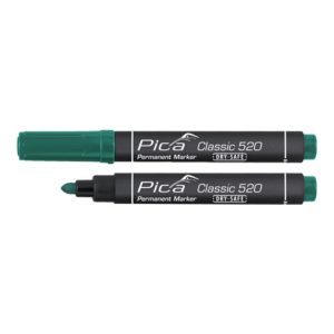 Pica Permanentmarker Classic INSTANT WHITE grün Strich-B.1-4mm Rundspitze