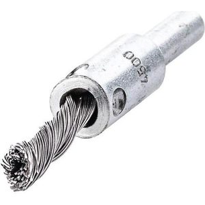 Pinselbürste D.6mm Schaft 6mm Drahtstärke 0,35mm STA 4500min-¹ LESSMANN